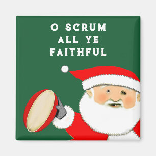 Rugby-Weihnachtsstrumpf-Füllungen Magnet
