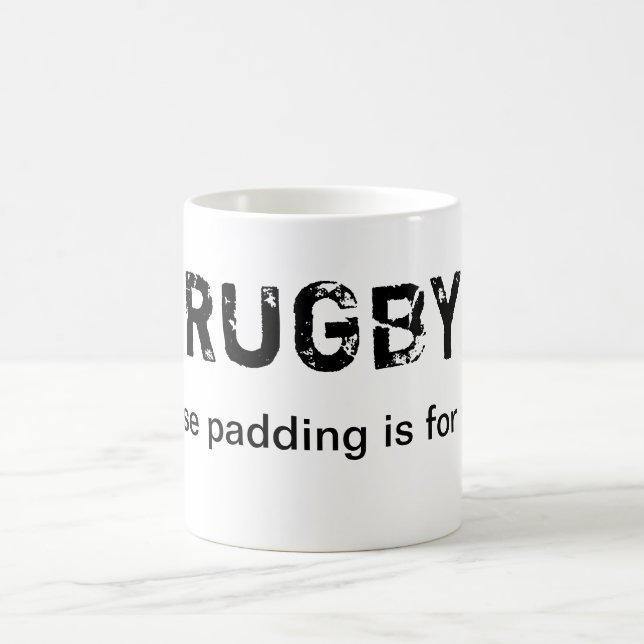 Rugby - weil das Auffüllen für Wimps ist Kaffeetasse (Mittel)