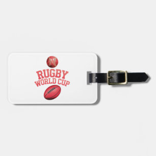 Rugby-Weltmeisterschaft-Logo mit falscher Platzier Gepäckanhänger