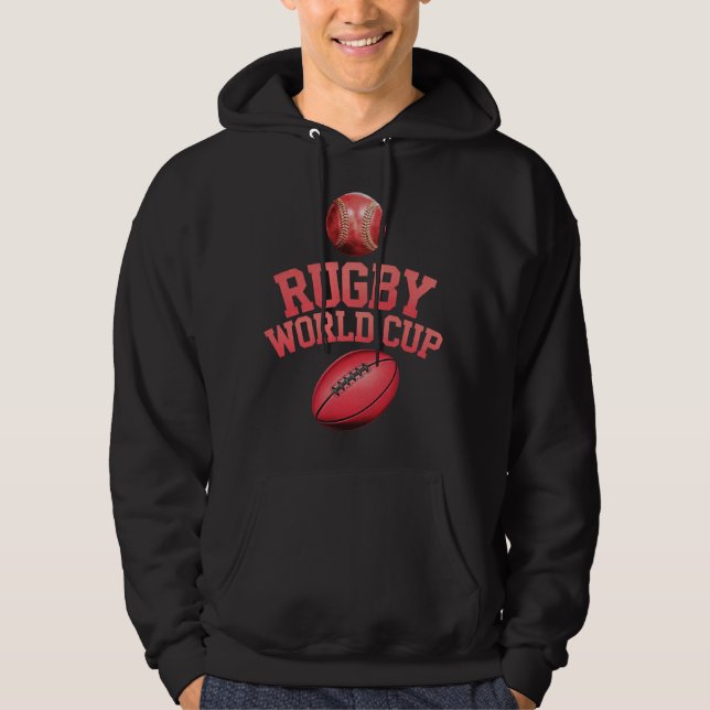 Rugby-Weltmeisterschaft-Logo mit falscher Platzier Hoodie (Vorderseite)