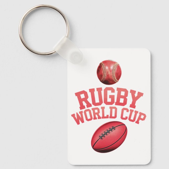 Rugby-Weltmeisterschaft-Logo mit falscher Platzier Schlüsselanhänger (Vorderseite)