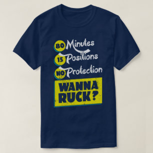 Rugby wollen Ruck Sport-Spaß kein Schutz-T-Shirt T-Shirt