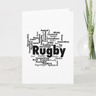 Rugby Word Cloud Karte