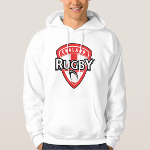 Rugbyballschild-England-Querflagge Hoodie