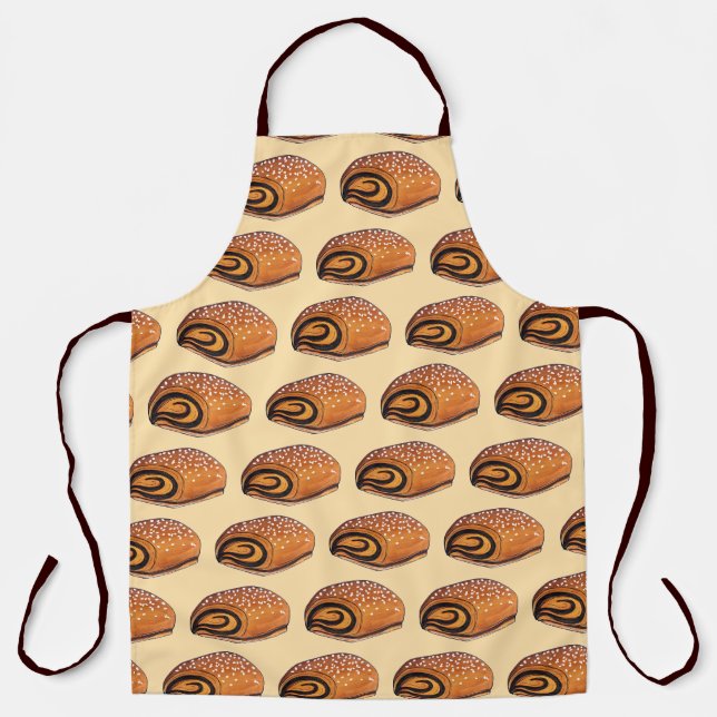 Rugelach Jewish Polish Crescent Roll Pastry Food Schürze (Vorderseite)