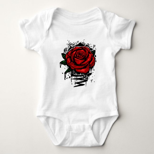 Rugge Rose Baby Strampler (Vorderseite)