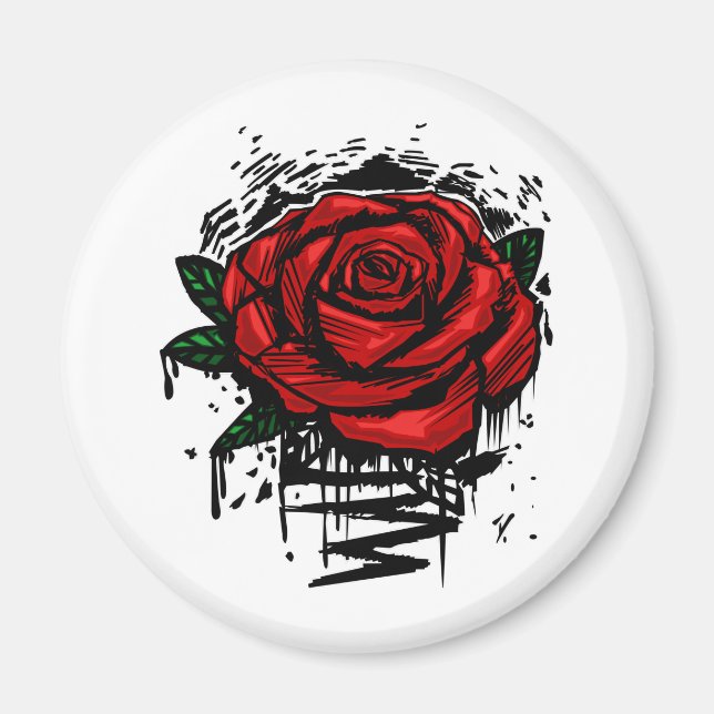 Rugge Rose Magnet (Vorne)