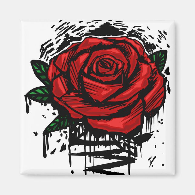 Rugge Rose Magnet (Vorne)