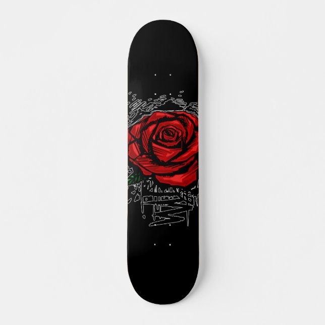 Rugge Rose Skateboard (Vorne)