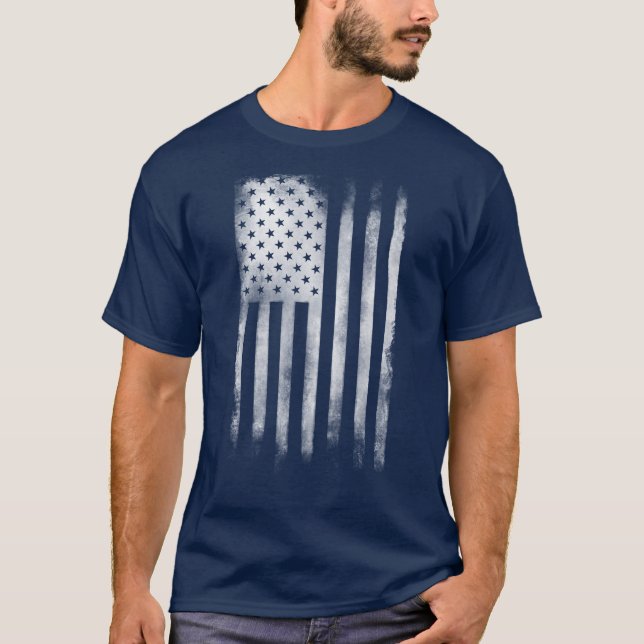 Rugged American Flag Shirt for Men (Vorderseite)