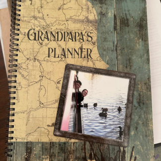Rugged Blue Planks Planner Notebook Planer