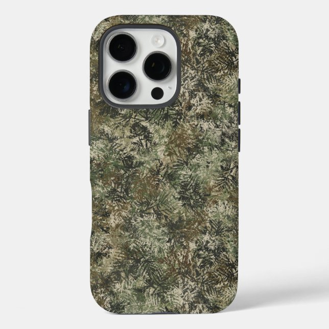 Rugged Camouflage Blätter Handy Case (Rückseite)