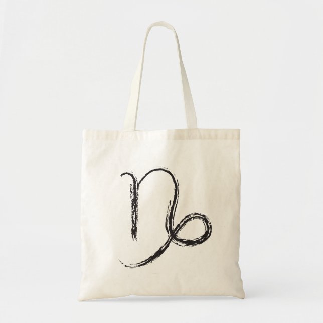 Rugged Capricorn Zodiac Design Tragetasche (Vorne)