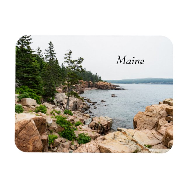 Rugged Maine Küste in Acadia Nationalpark Magnet (Horizontal)