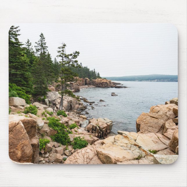 Rugged Maine Küste in Acadia Nationalpark Mousepad (Vorne)