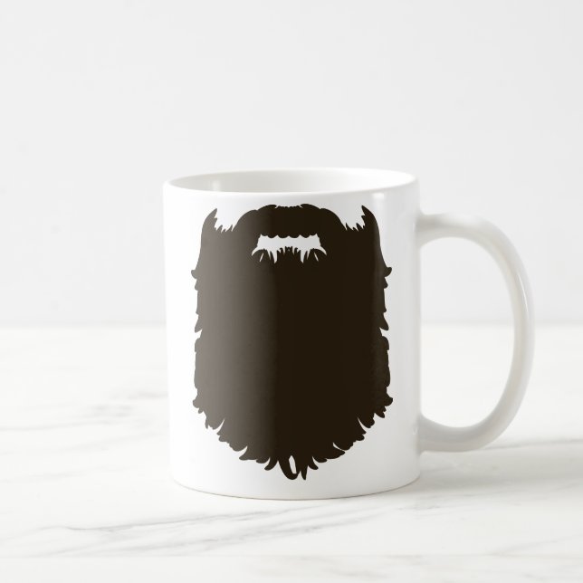Rugged manischer Bart Kaffeetasse (Rechts)
