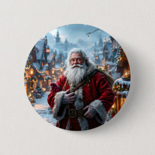 Rugged Santa Button