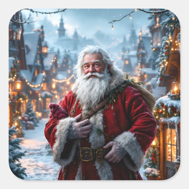 Rugged Santa Stickers (Vorderseite)