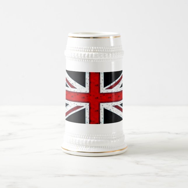 Rugged Union Jack Bierglas (Mittel)