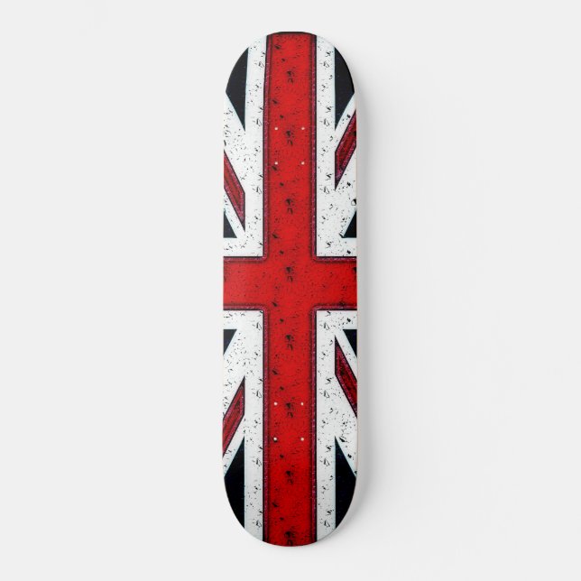 Rugged Union Jack Skateboard (Vorderseite)