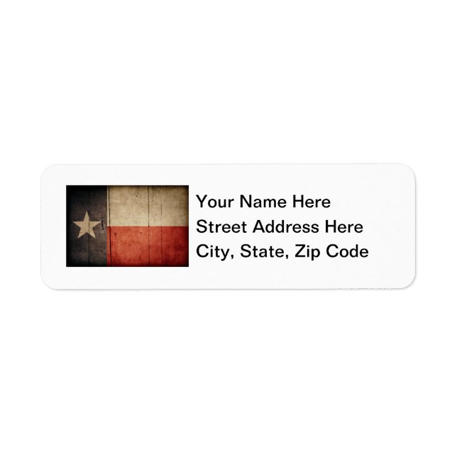 Rugged Wood Texas Flag (Vorne)