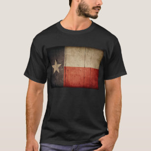 Rugged Wood Texas Flag T-Shirt
