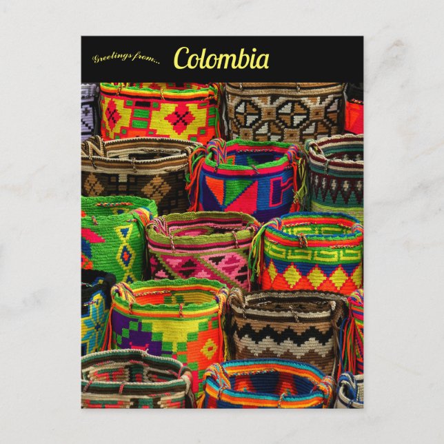 Rugs in Cartagena Kolumbien Postkarte (Vorderseite)