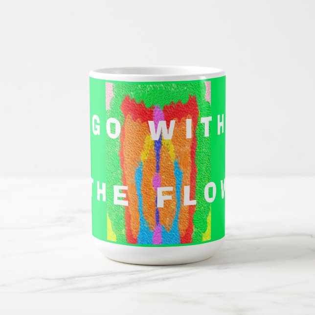Rugs und Rags abstrakte Reinkunst Kaffeetasse (Mittel)