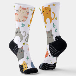 ruhbare Cartoon Cat Socks - Spaß & Stilvoll Socken