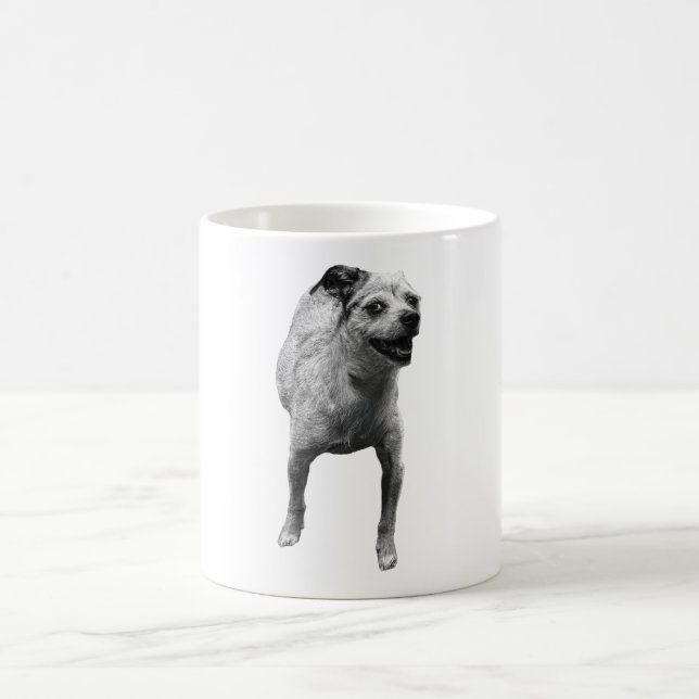 Ruhe am Morgen mit glücklichem Nachwuchs Kaffeetasse (Mittel)