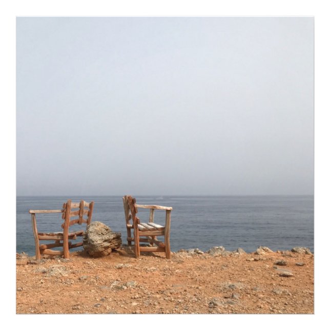 Ruhe Ausblick auf das Meer von Kreta Fotodruck (Vorne)
