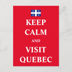Ruhe behalt und Besuch von Québec Postkarte