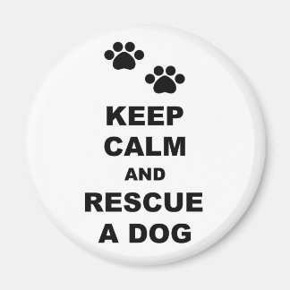 Ruhe behalt und Rettung eines Hundes Magnet
