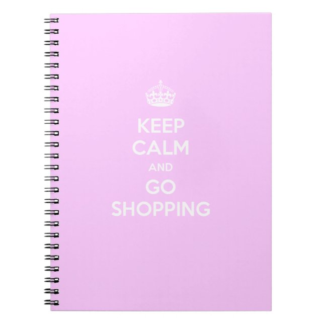 Ruhe behalt und Shopping Notizblock (Vorderseite)