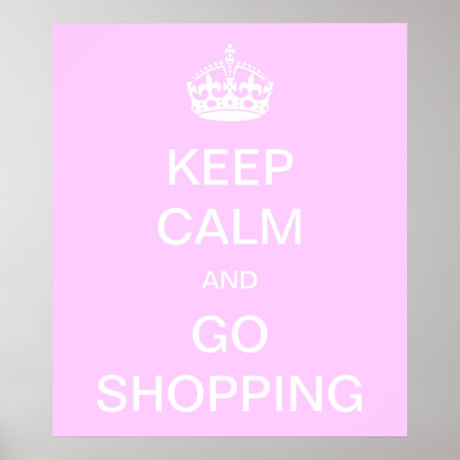 Ruhe behalt und Shopping Poster (Vorne)