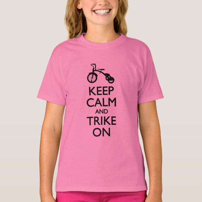 Ruhe behalt und Trike On T-Shirt (Vorderseite)