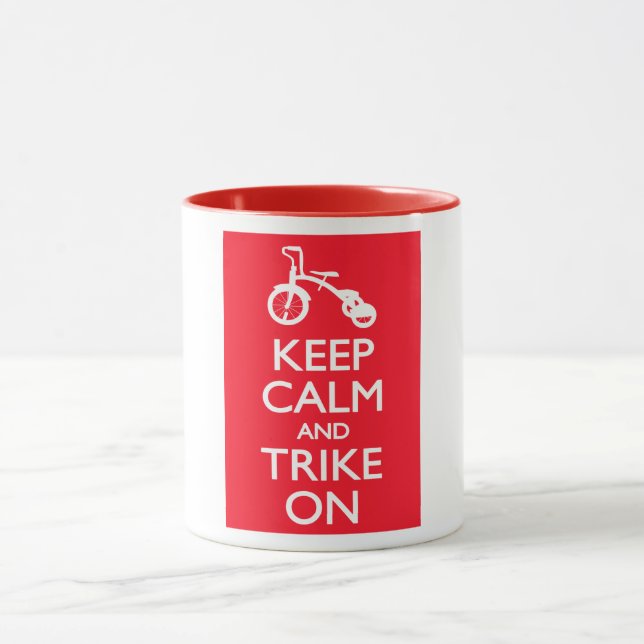 Ruhe behalt und Trike On Tasse (Zentrum)