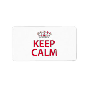 Ruhe behalten adressaufkleber