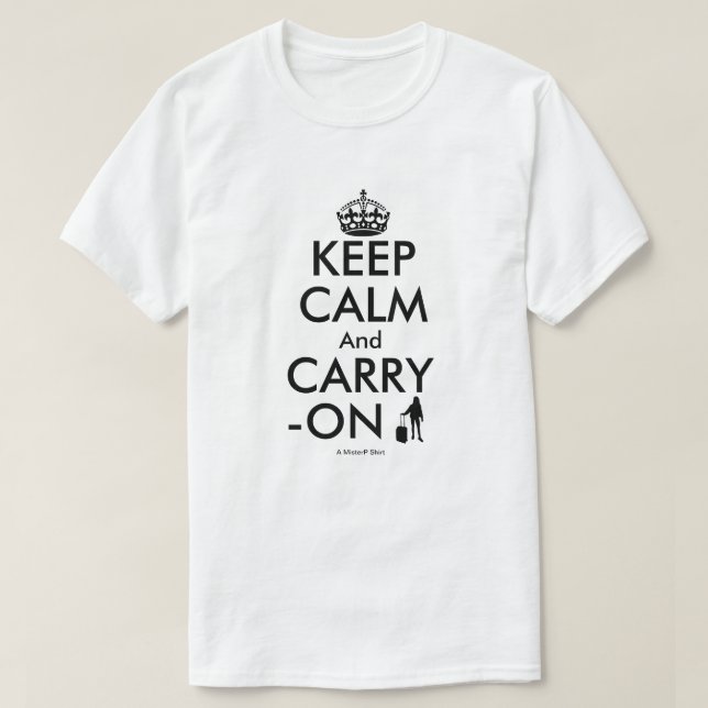 Ruhe behalten (Travel Variant) - Ein MisterP-Shirt T-Shirt (Design vorne)