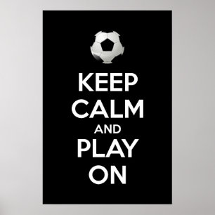 Ruhe behalten und abspielen poster