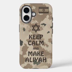 Ruhe behalten und Aliyah machen - Wüste iPhone 16 Hülle