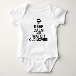 Ruhe behalten und alte Filme anschauen Baby Strampler