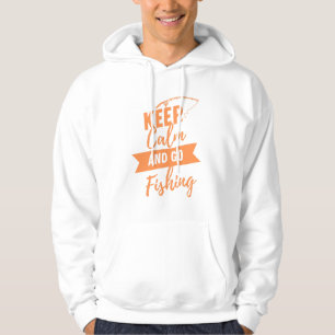 Ruhe behalten und angeln gehen hoodie