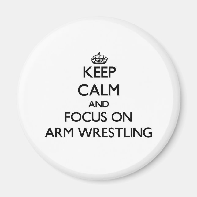 Ruhe behalten und auf den Wrestling von Arm konzen Magnet (Vorne)