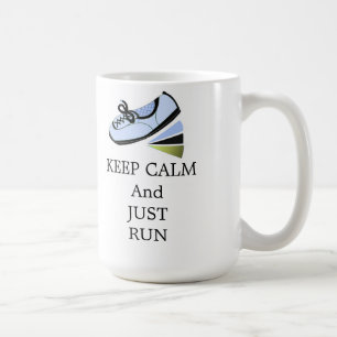 Ruhe behalten und ausführen kaffeetasse