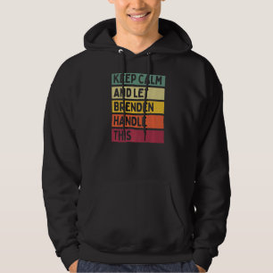 Ruhe behalten und Brenden Gelassen, dieses Retro-A Hoodie