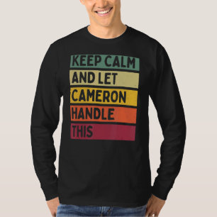 Ruhe behalten und Cameron Gelassen, dieses Retro-Z T-Shirt