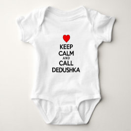 Ruhe behalten und Dedushka anrufen Baby Strampler