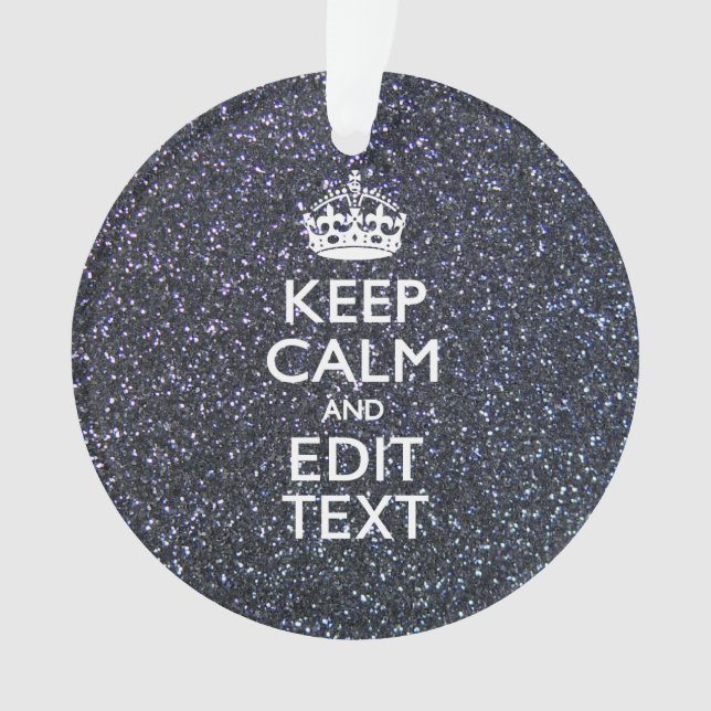 Ruhe behalten und den Text um Mitternacht haben Ornament (Vorderseite)
