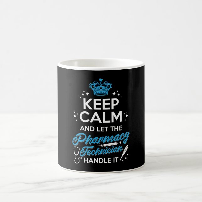 Ruhe behalten und den Umgang mit dem Apotheker Gel Kaffeetasse (Mittel)